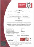 Сертификат СМК ISO 9001:2015
